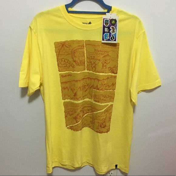 Dunkelvolk Large Yellow Comic T-Shirt NWT - Picture 2 of 5
